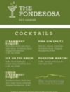The Ponderosa Cocktail Menu